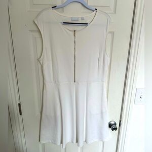 New York & Company White Cotton Dress, size XL
